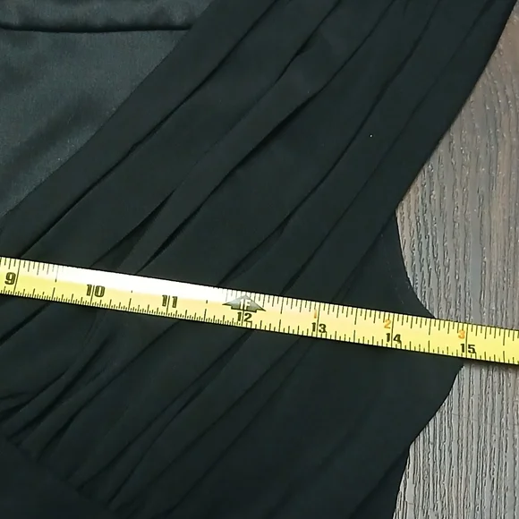 Adrianna Papell Black Pleated Midi Dress - Picture 5 of 8